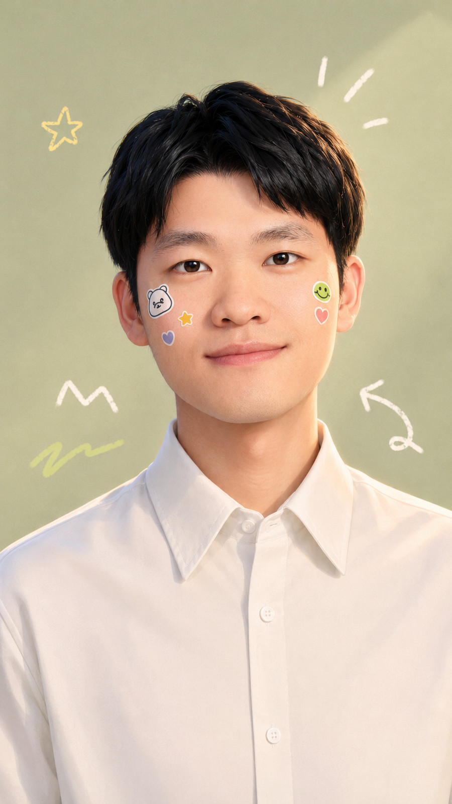 王昊的鼠尾草绿色 AI 肖像